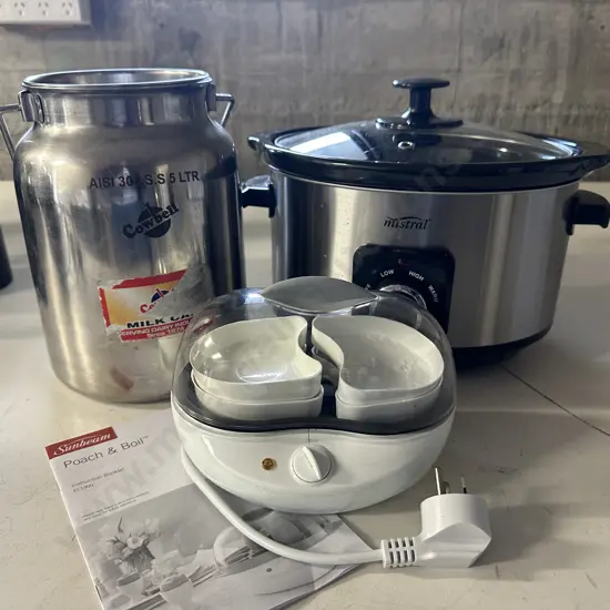 Mistral Slow Cooker, Cowbell 5 Litre Milk Can & Poach & Boil